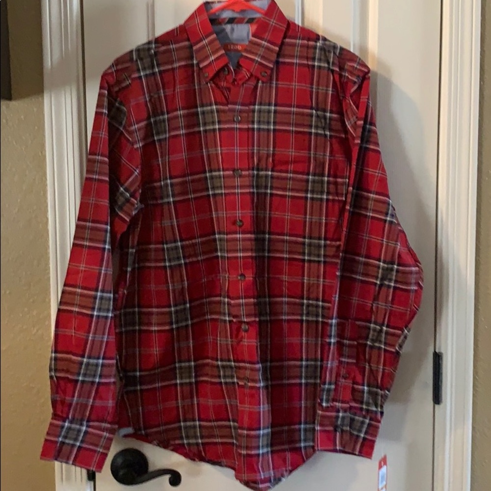 Boy’s IZOD Pinpoint Oxford “Jester Red” Shirt
